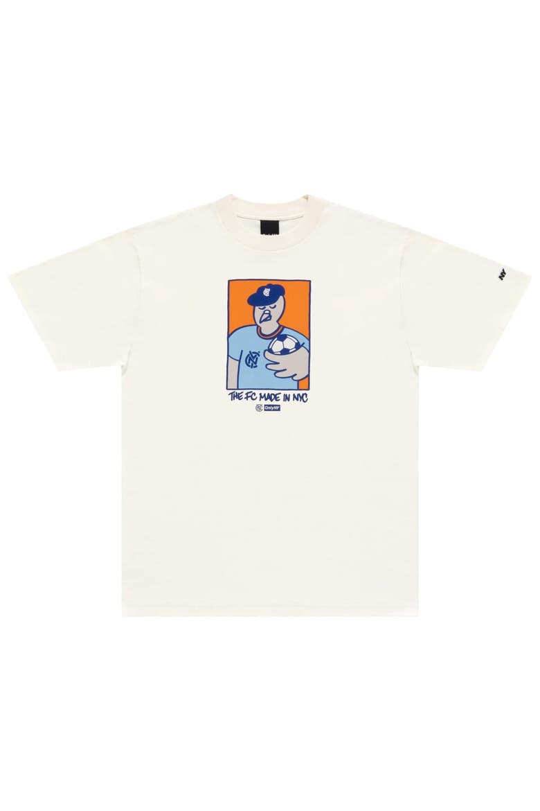 Unisex Only NY x NYCFC  Natural Pigeon Mascot T-Shirt, Alternate, color, Natural