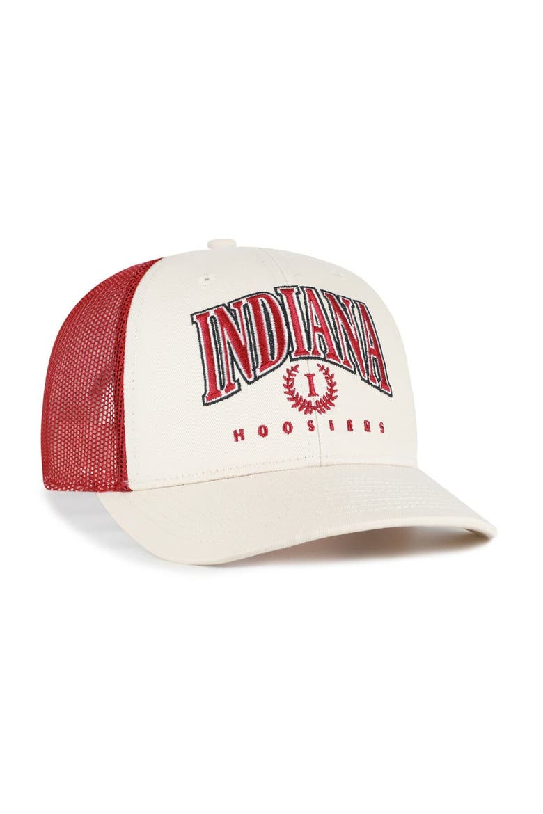 Men's '47  Natural Indiana Hoosiers Drawbridge Trucker Adjustable Hat, Alternate, color, Natural