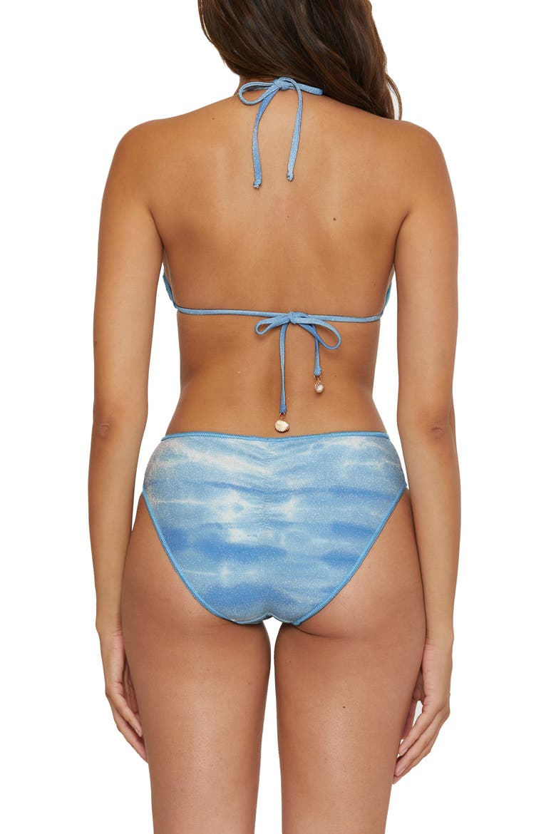Washed Away Triangle Bikini Top, Alternate, color, ICE BLUE