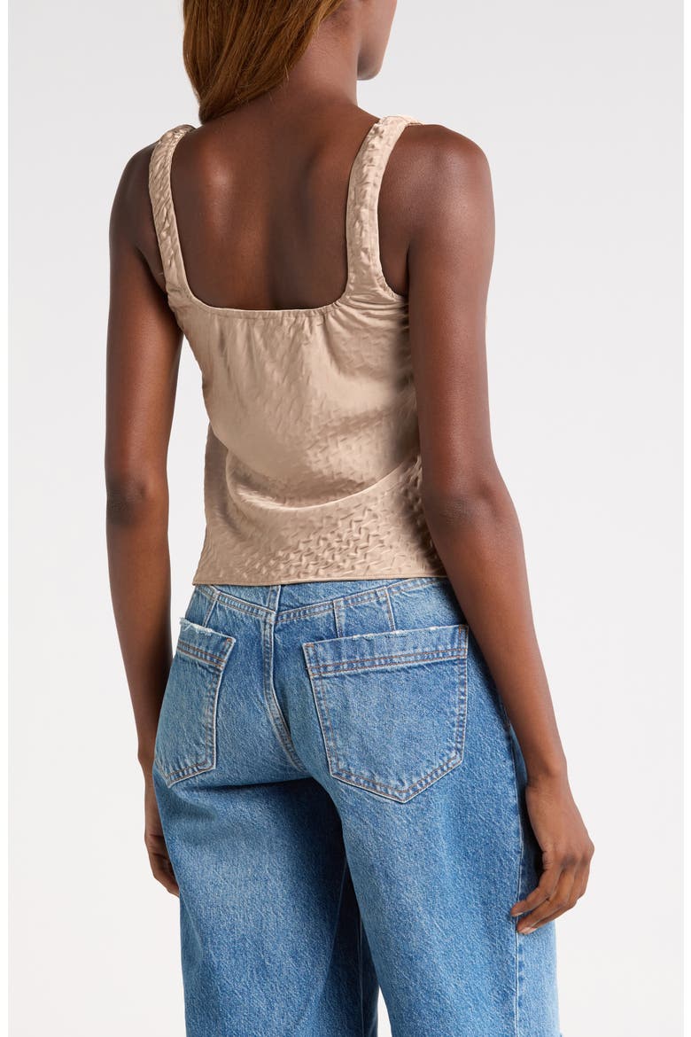 Textured Satin Tank, Alternate, color, CHAMPAGNE