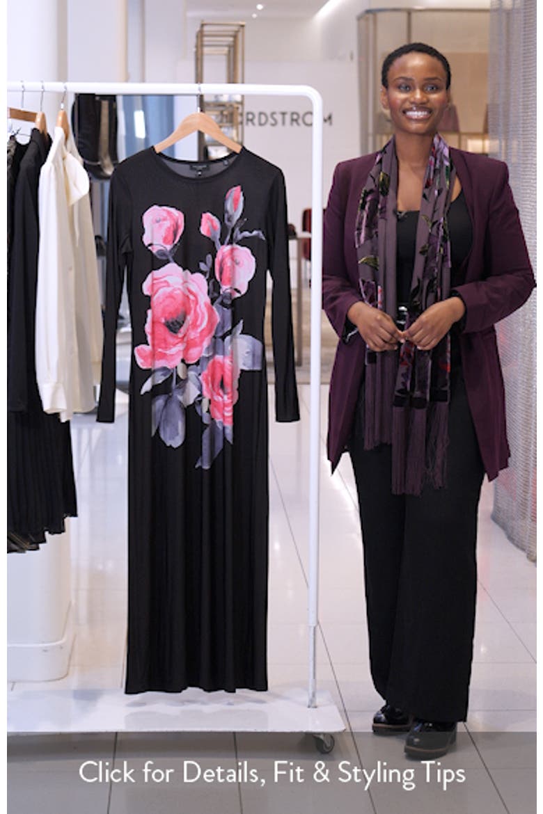 ted baker pearl floral long sleeve dress ted baker black dress long sleeve