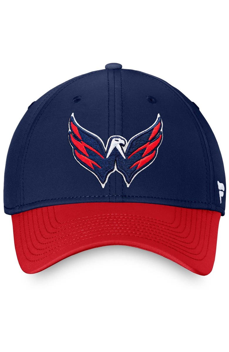 FANATICS Men's Fanatics Branded Navy Washington Capitals Core Primary Logo Flex Hat, Alternate, color, Navy