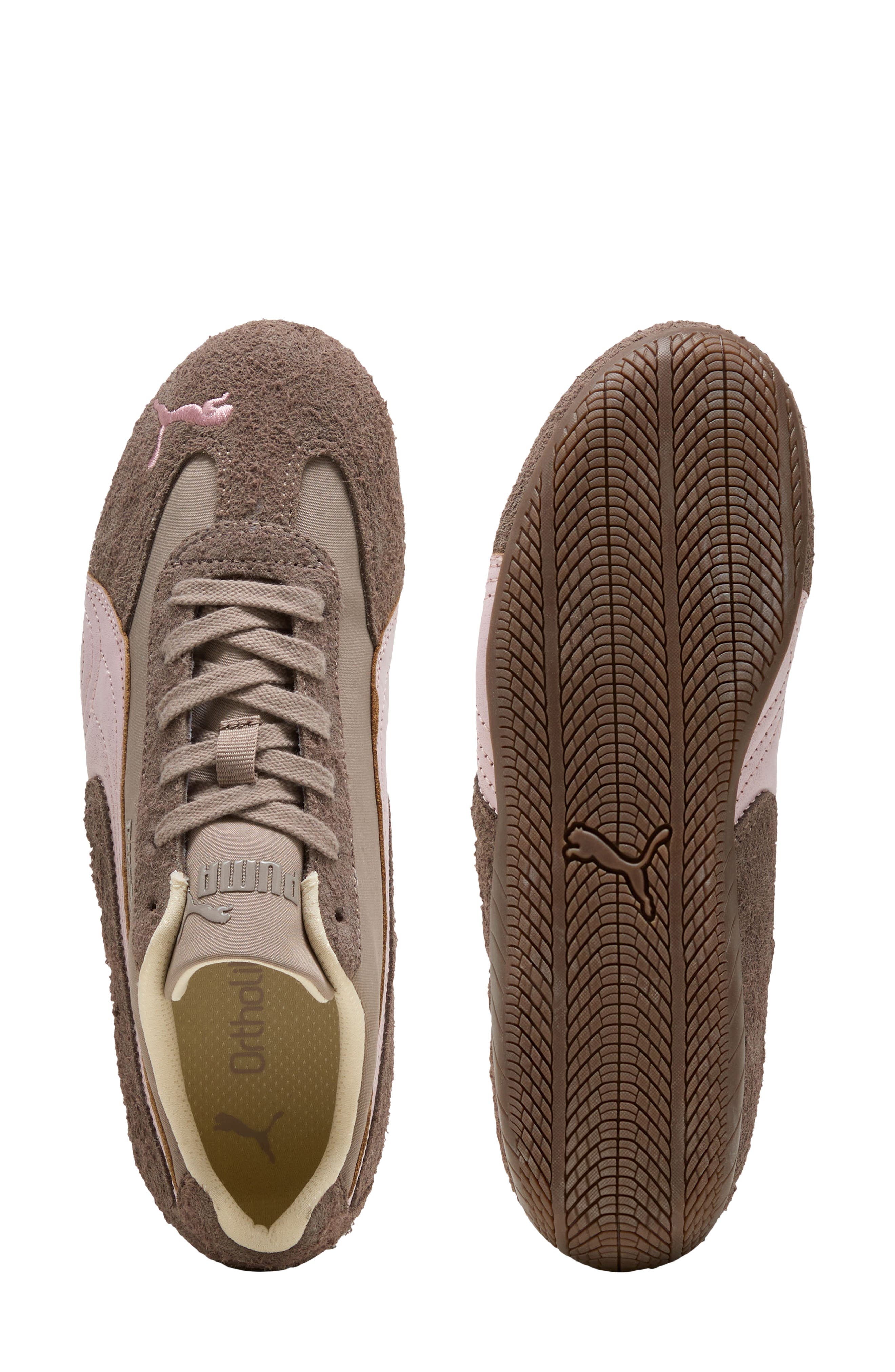 Speedcat Brushed Lux Sneaker, Alternate, color, MOUSE GRAY/ GUM