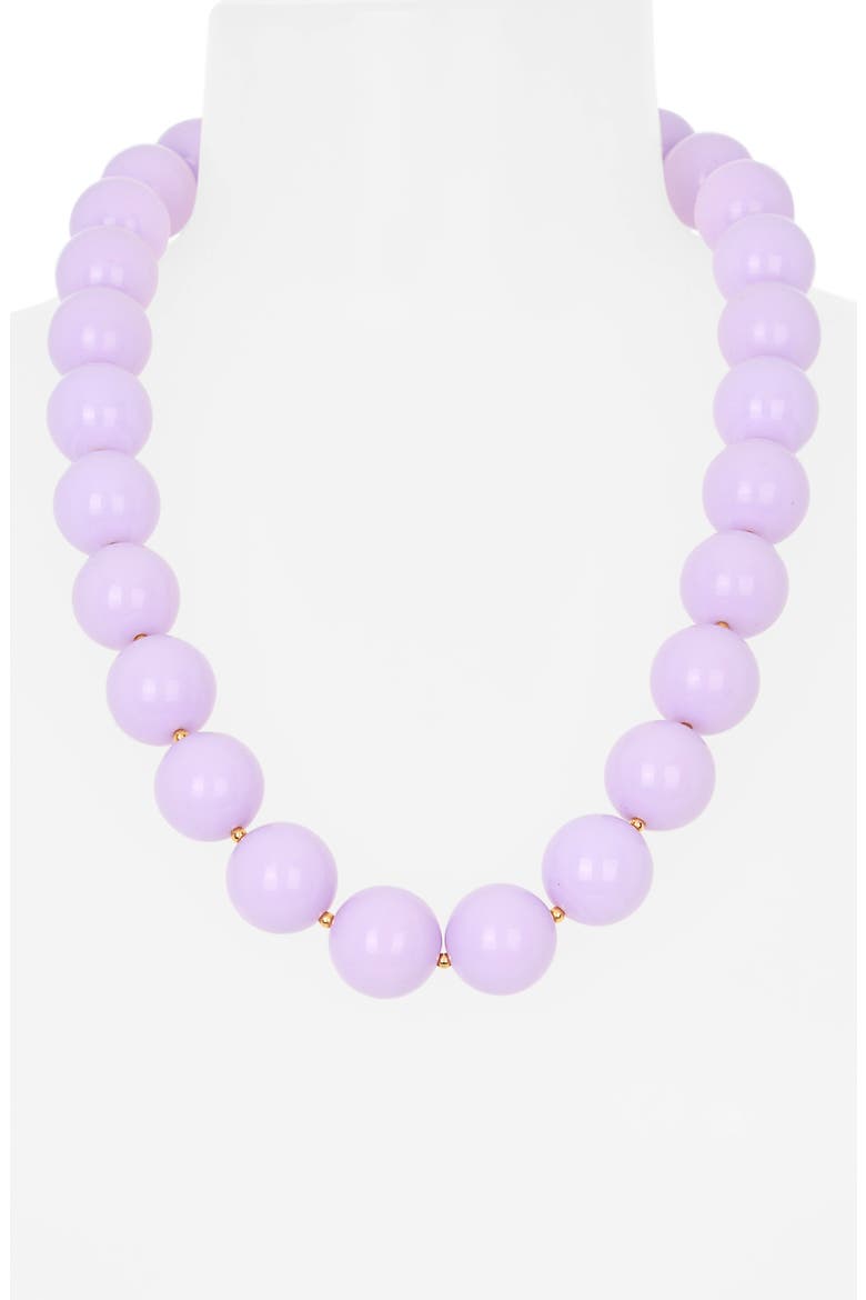 Resin Bead Necklace, Alternate, color, LAVENDER