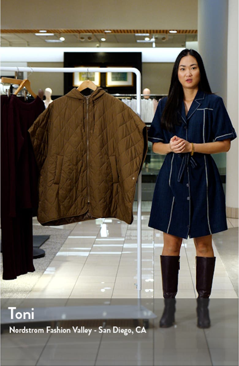 Full Zip Quilted Cape, sales video thumbnail