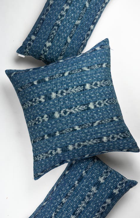 Paola Handwoven Cotton Throw Pillow