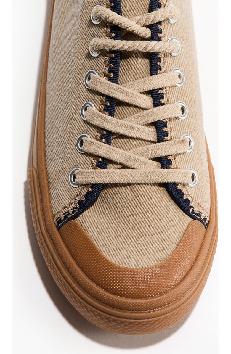 H&M Twill sneakers, Alternate, color, Beige