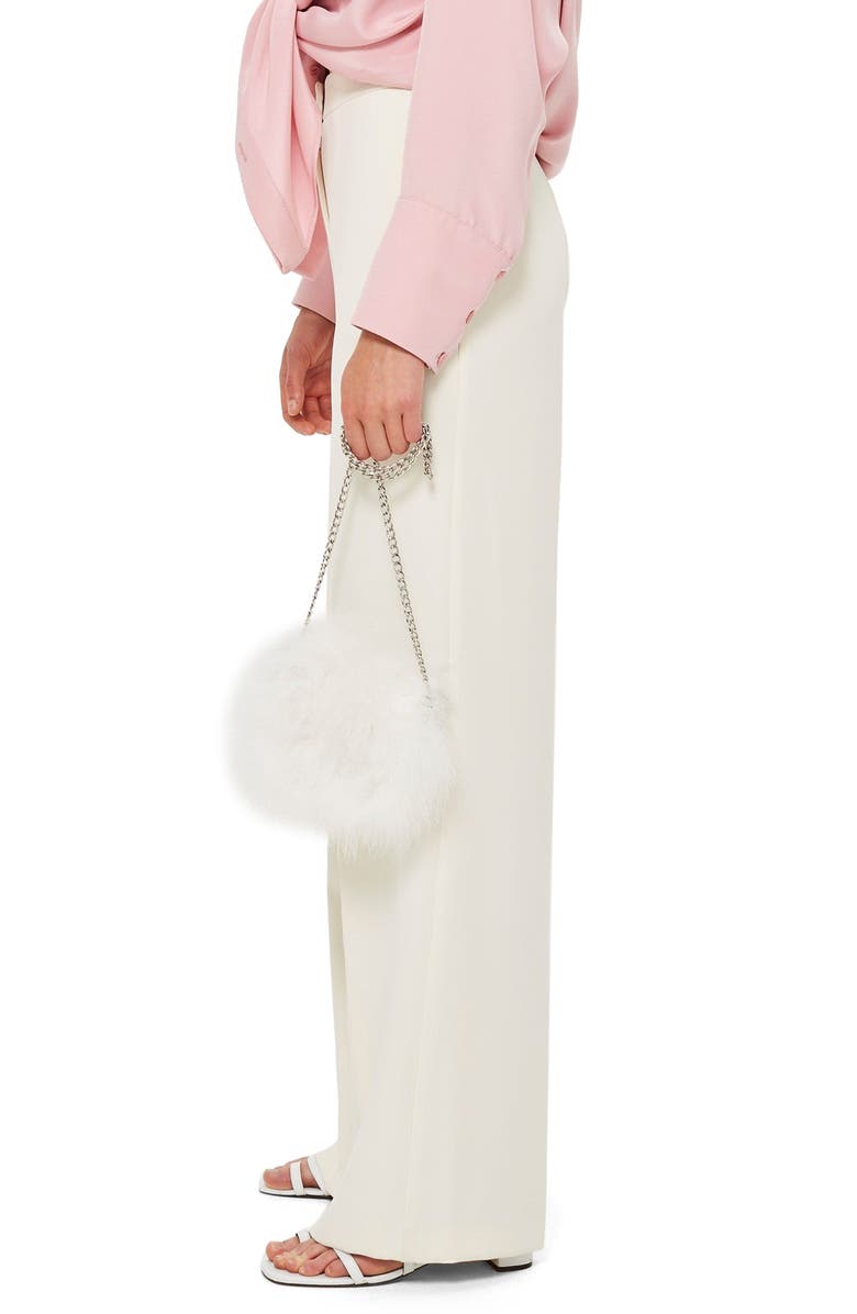 Topshop Clean High-Waist Wide Leg Trousers, Alternate, color,