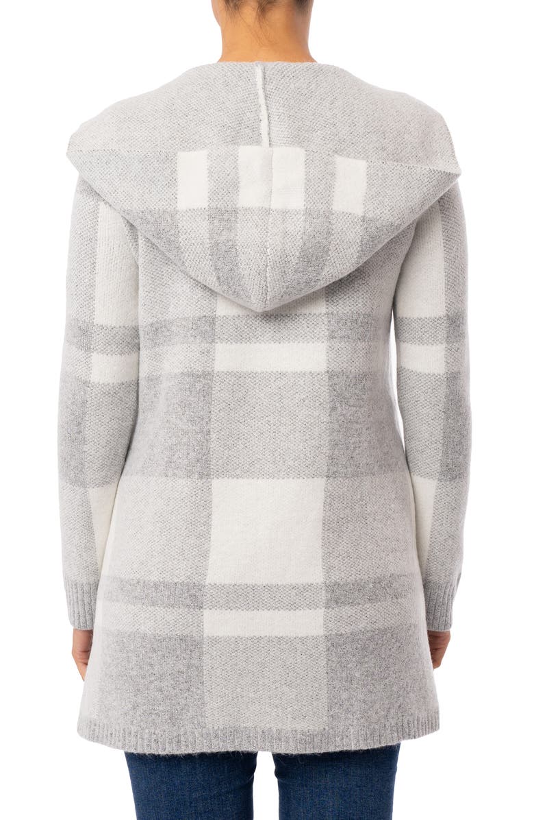 CYRUS Plaid Hooded Sweater Coat, Alternate, color, 