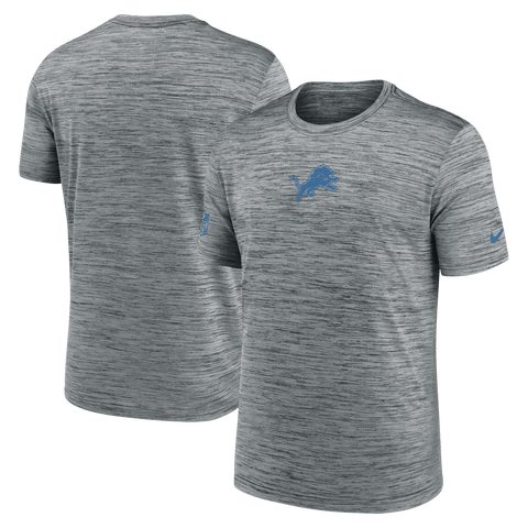 Men's Nike Gray Detroit Lions Big & Tall Sideline Velocity Performance T-Shirt