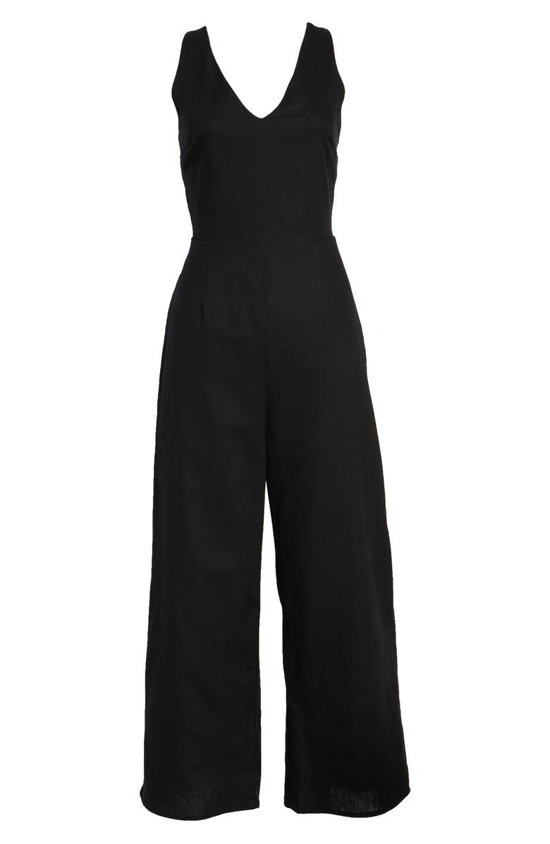 Leith Crop Wide Leg Jumpsuit, Alternate, color, 