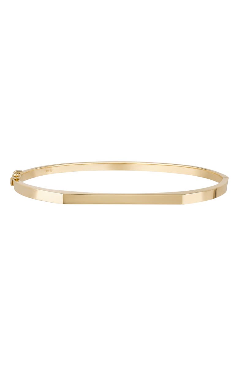 LANA 14K Gold Geometric Bangle, Main, color, 