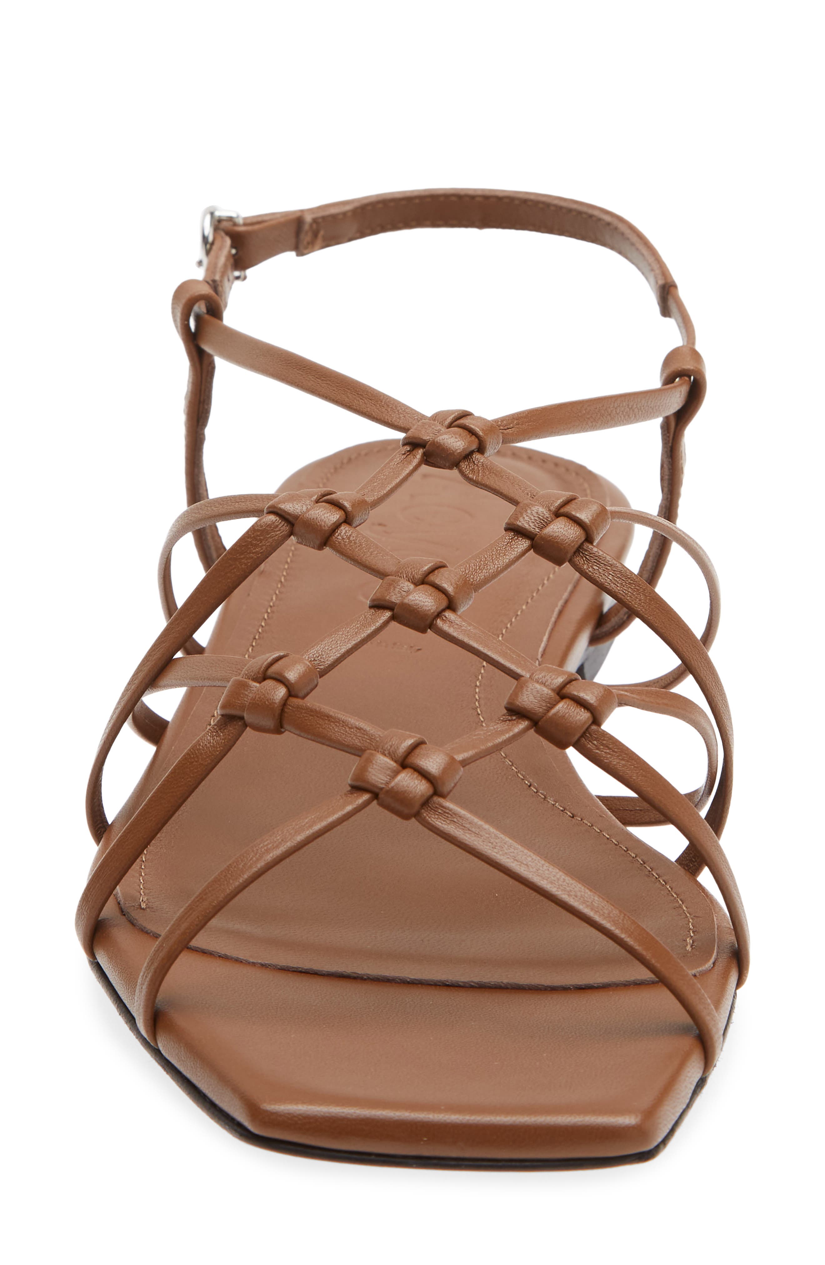 aeyde Anisa Sandal, Alternate, color, Tobacco