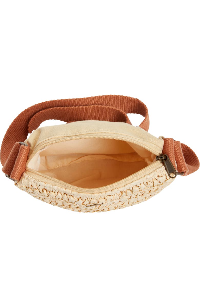 Rip Curl Crochet Straw Crossbody Bag, Alternate, color,