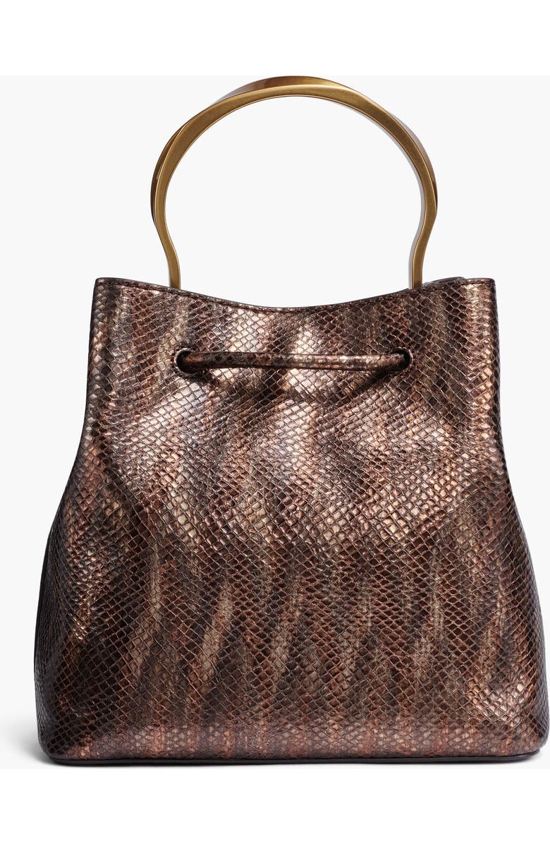 Donna Karan New York Lawrence Metallic Snake Bucket, Alternate, color,
