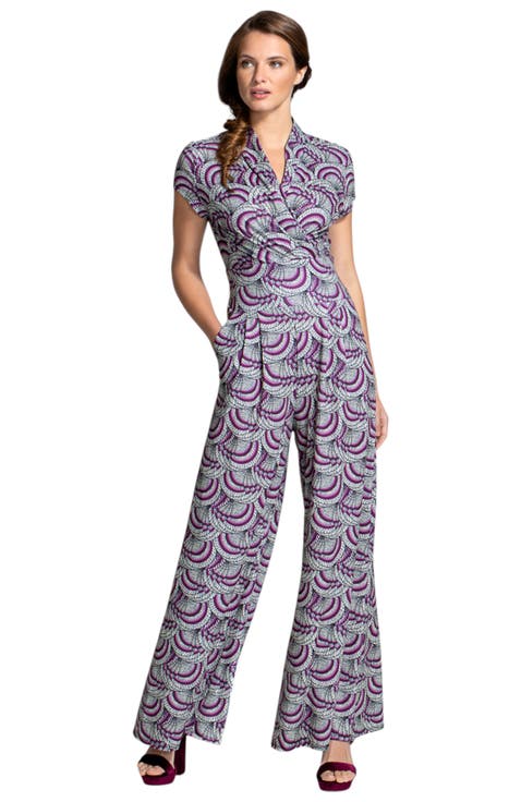 Printed Wideleg Jumpsuit