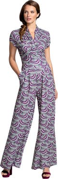 HotSquash London Clothing Printed Wideleg Jumpsuit