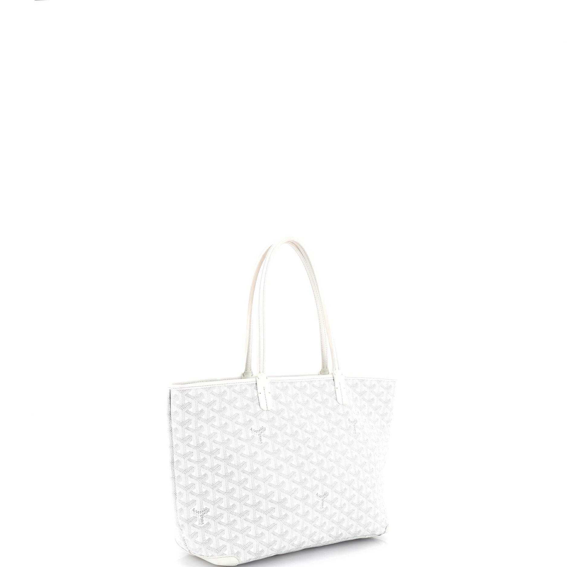 Pre-Owned Goyard Artois Tote Coated Canvas PM, Alternate, color, White