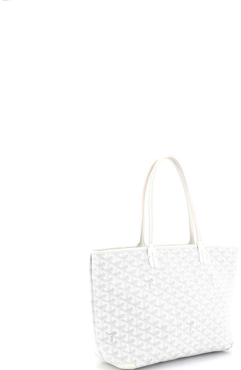 Pre-Owned Goyard Artois Tote Coated Canvas PM, Alternate, color, White