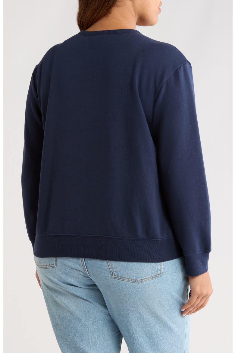 Very Merry Merry Sweatshirt, Alternate, color, NAVY STILL MERRY EMBER