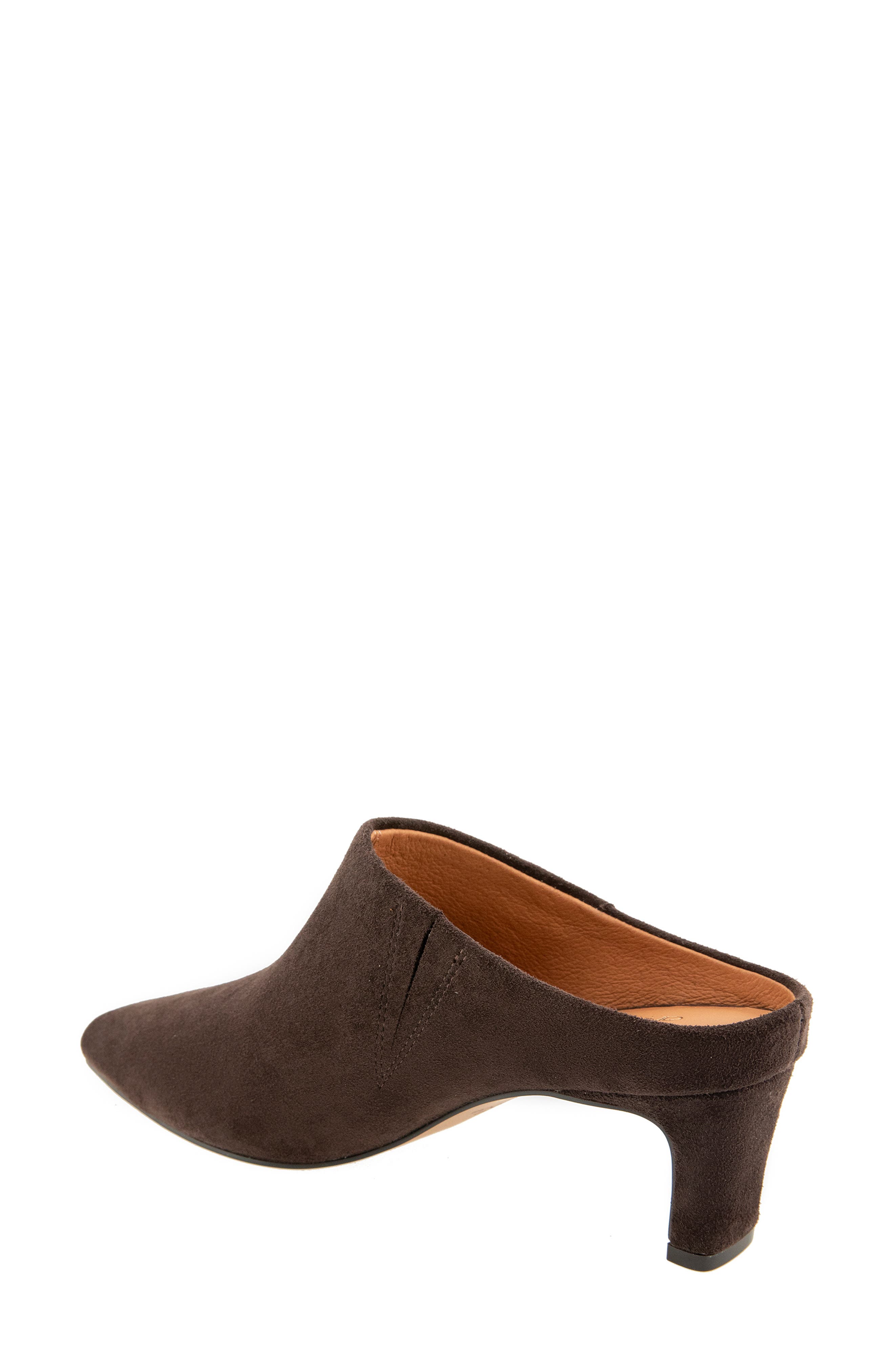Willow Mule, Alternate, color, DARK BROWN SUEDE