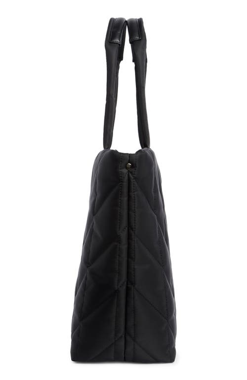 Karl Lagerfeld Paris Voyage Quilted Nylon Tote Bag In Black