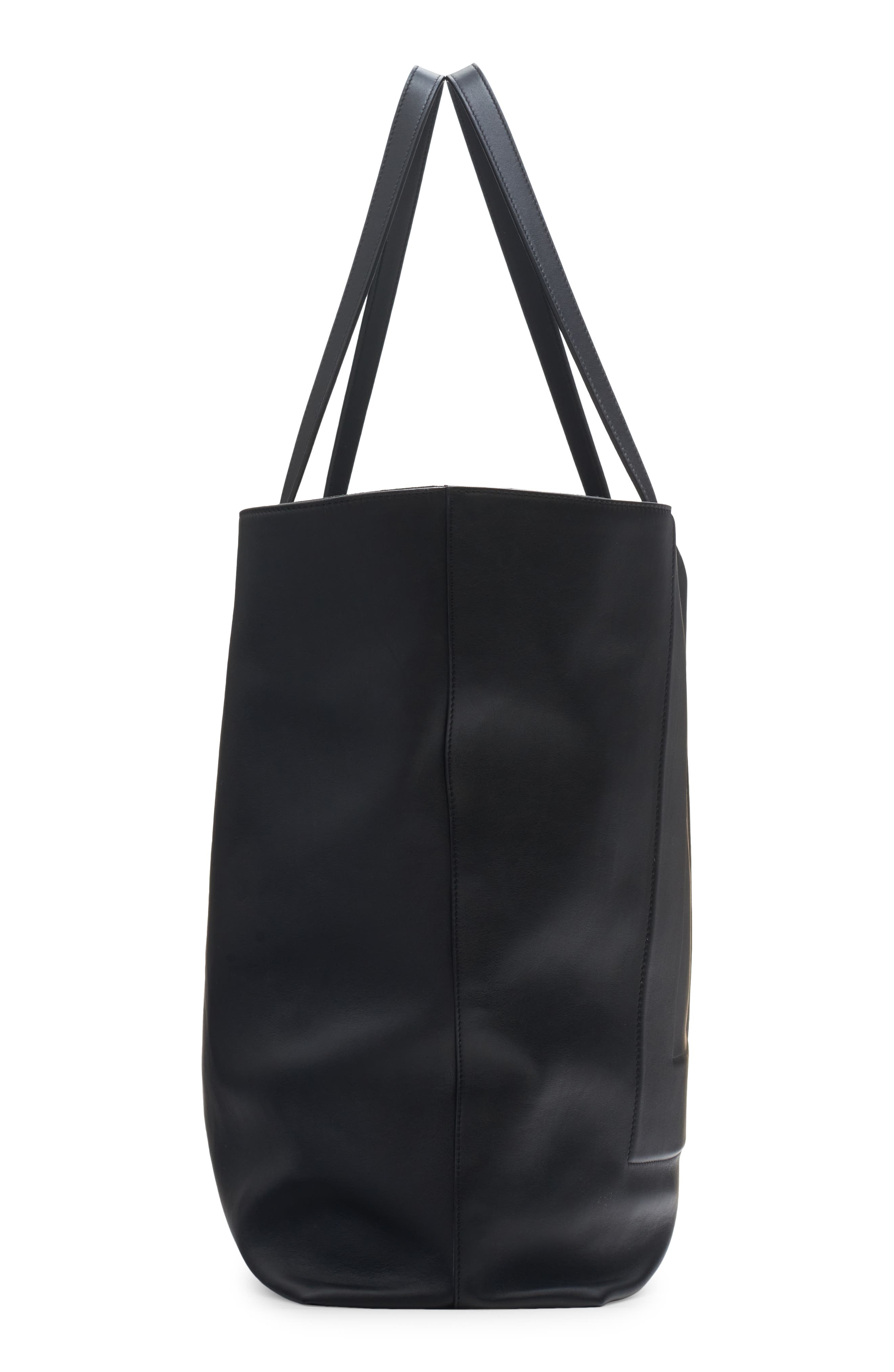 Dolce&Gabbana DG Logo Leather Tote, Alternate, color, Nero