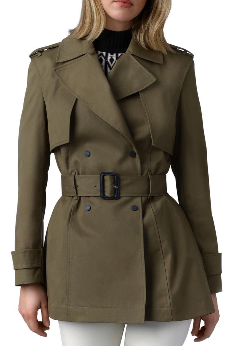 Adva Water Repellent Trench Coat, Main, color, LIGHT MILITARY