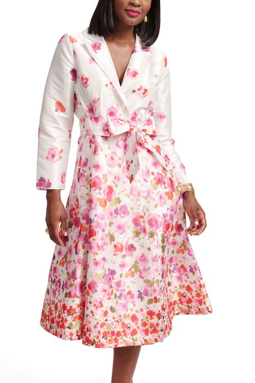 FRANCES VALENTINE FRANCES VALENTINE LUCILLE WRAP DRESS POCKET FULL OF POSIES 