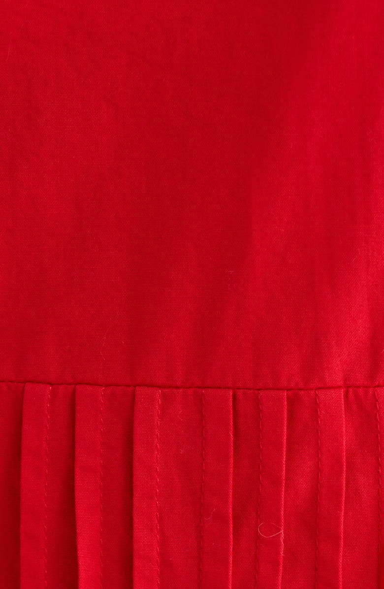 Damson Madder Caroline Embroidered Organic Cotton Peplum Top, Alternate, color, Red