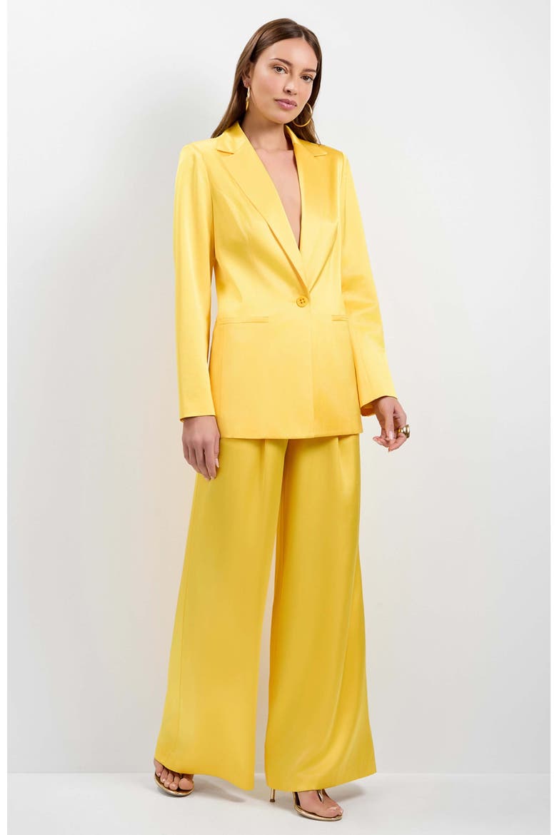 Giardino Satin Blazer, Main, color, Lambretta Lemon