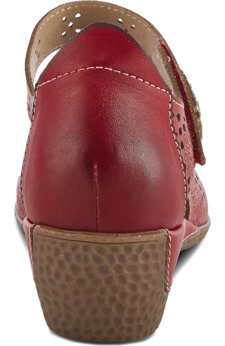 L'Artiste by Spring Step Americana Ankle Strap Clog, Alternate, color, Red