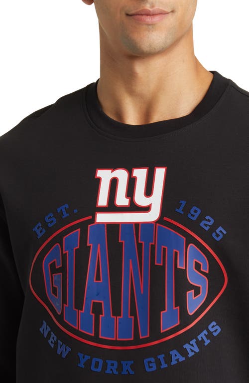 Shop Hugo Boss Boss X Nfl Crewneck Sweatshirt In New York Giants Black