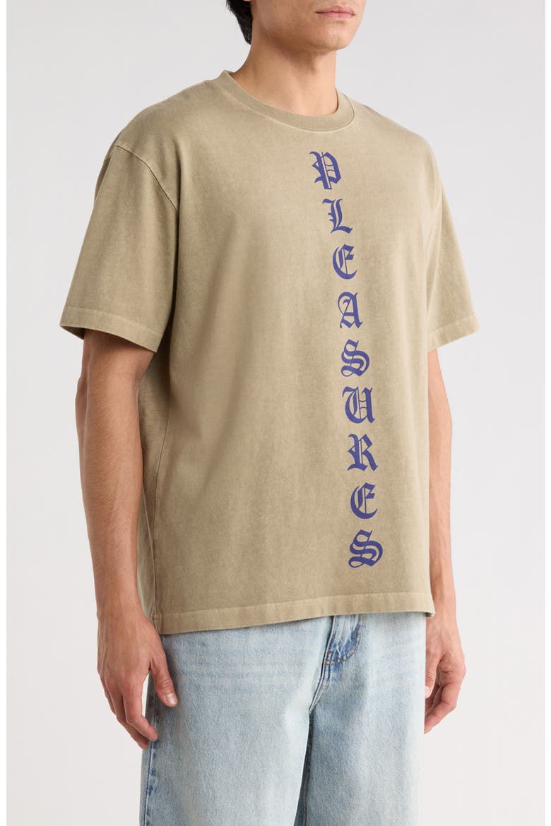 Knight Overdye Graphic Logo T-Shirt, Alternate, color, TAN