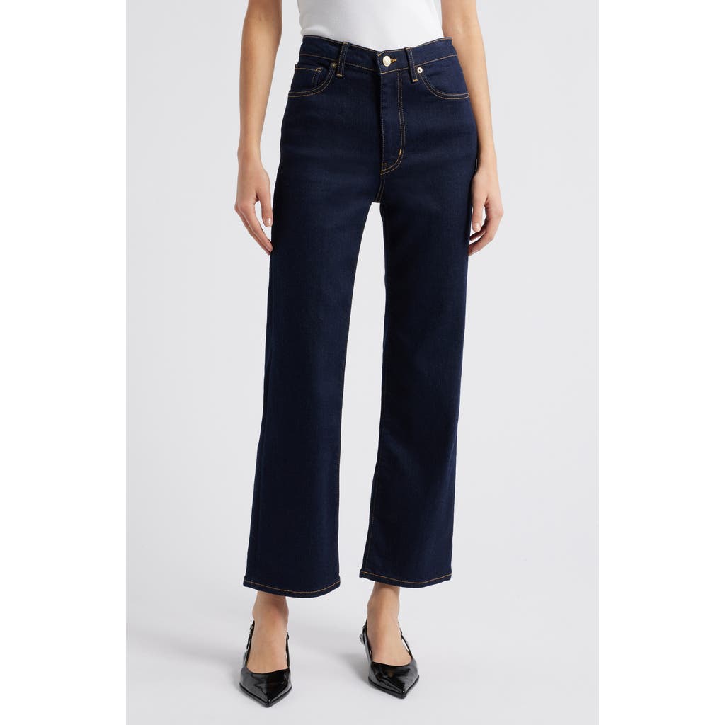 Shop Frame Le Sleek Ankle Straight Leg Jeans In Stargirl