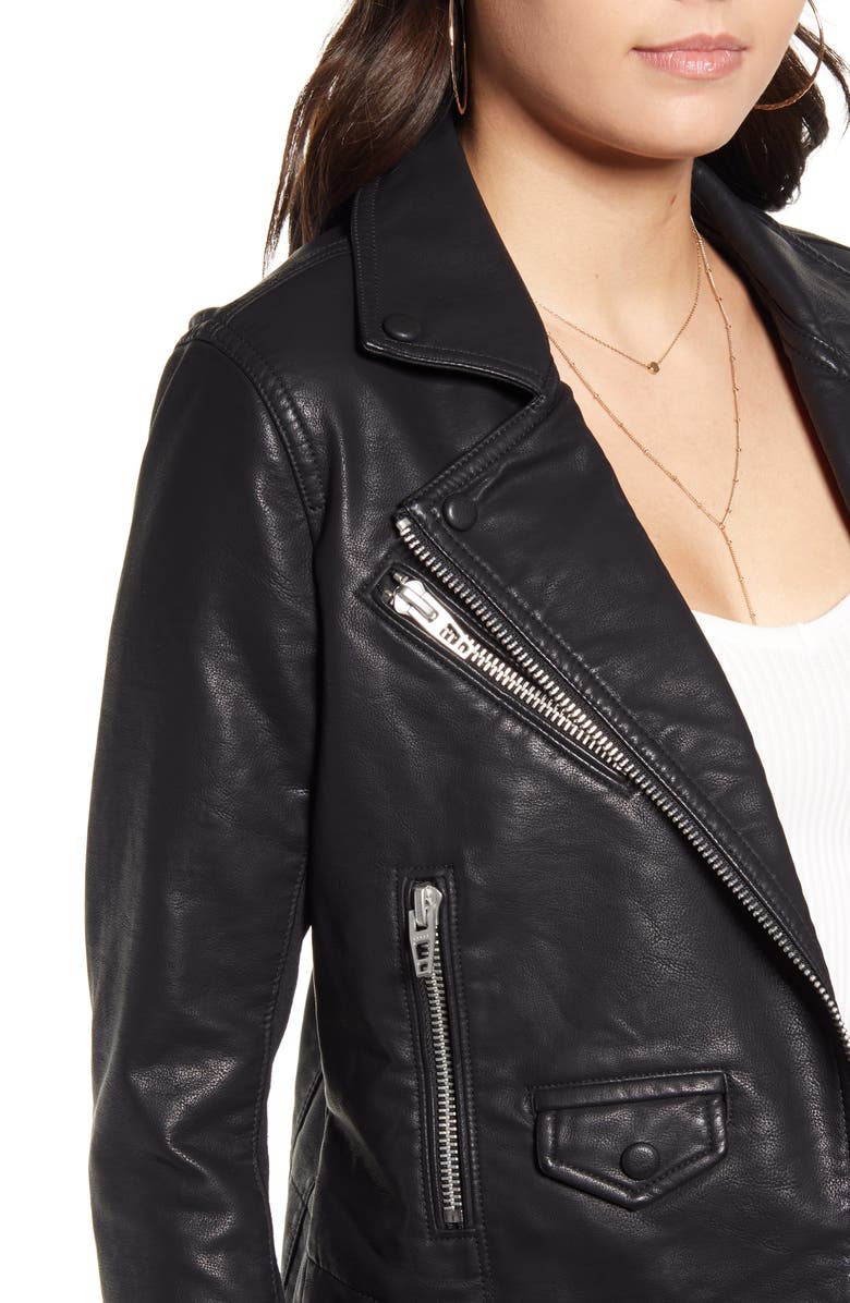 BLANKNYC Faux Leather Moto Jacket, Alternate, color,