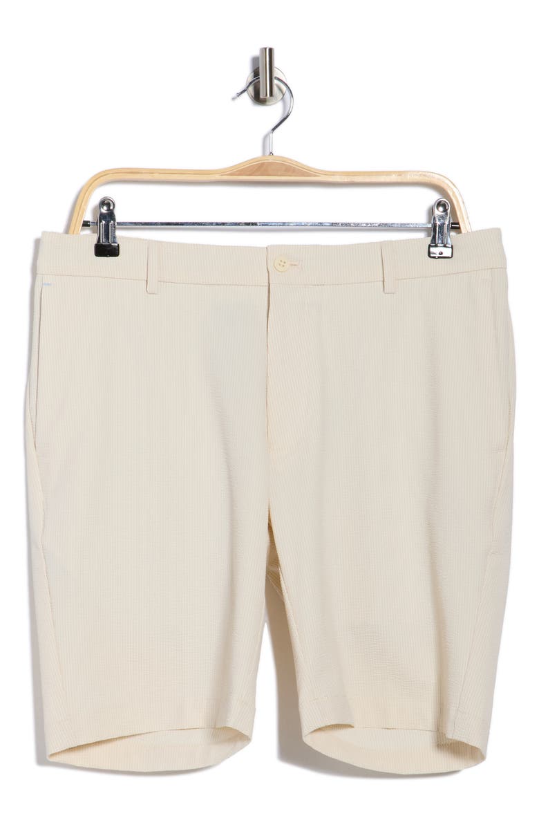 Peter Millar Matlock Seersucker Performance Shorts, Alternate, color, Truffle