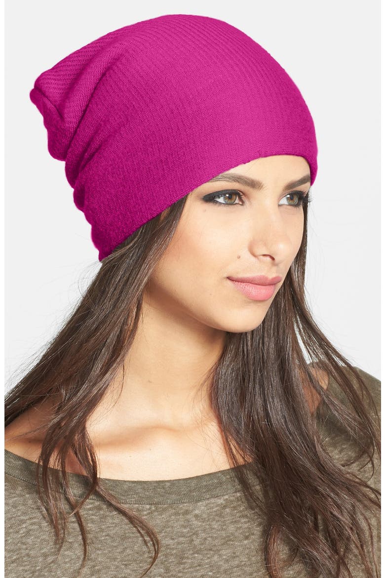 'Milk Made' Slouchy Hat, Main, color, MAGENTA