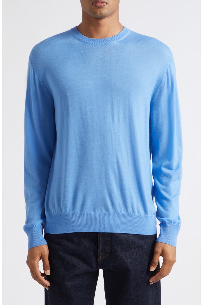 Ultrafine Merino Wool Sweater, Main, color, UDH AZURE BLUE