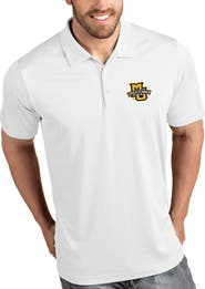 ANTIGUA Marquette Golden Eagles Antigua Tribute Polo - White