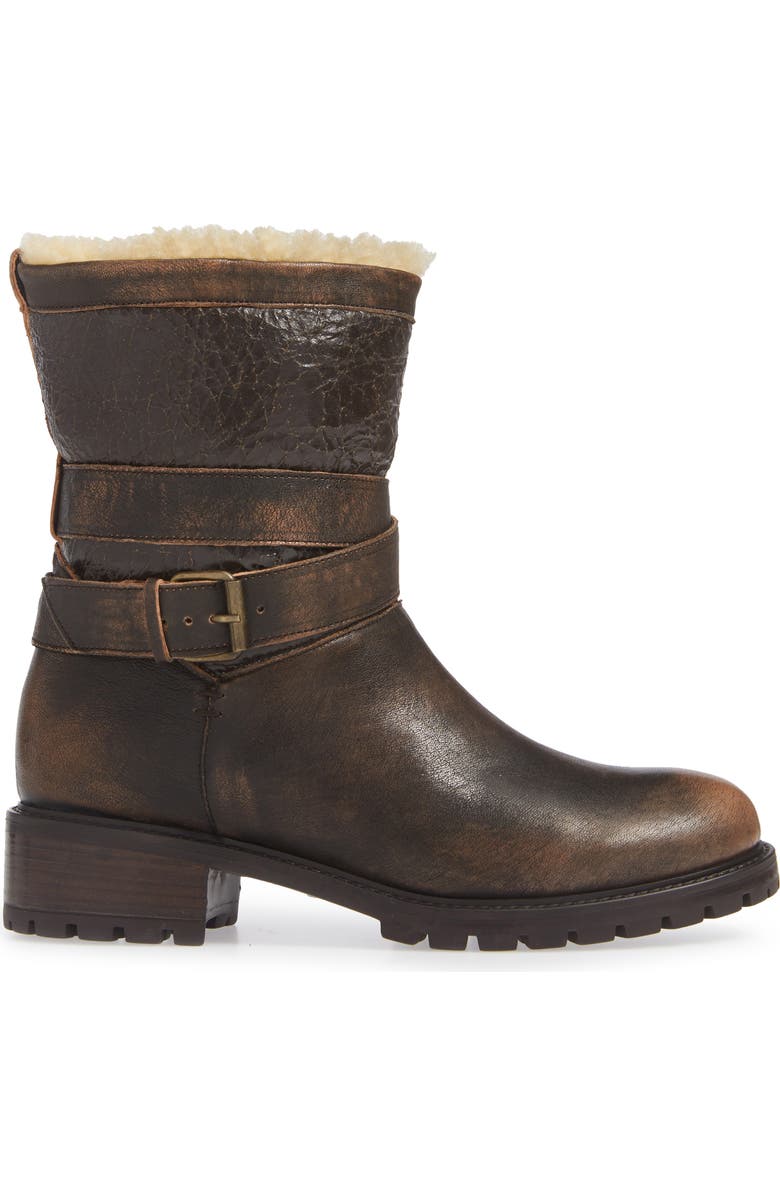 Ross & Snow Emilina Genuine Shearling Lined Weatherproof Bootie, Alternate, color,