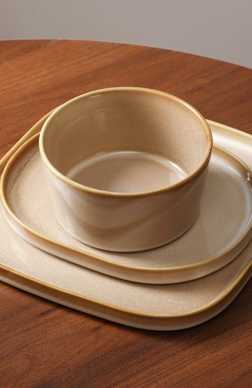 Stone Lain Cairo Stoneware 12-piece Dinnerware Set In Gold