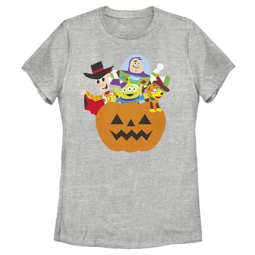 Toy Story Halloween Toy Treats Graphic T-shirt In Gray