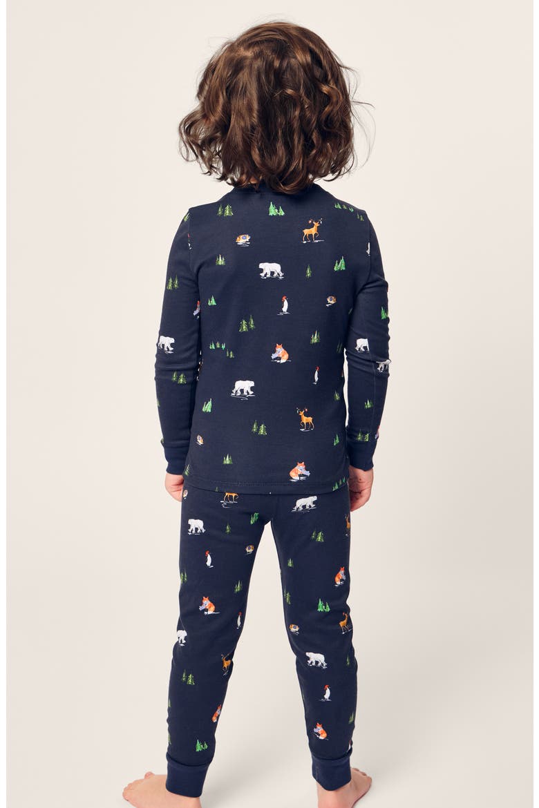 Arctic Antics Fitted Pajamas, Alternate, color, NAVY