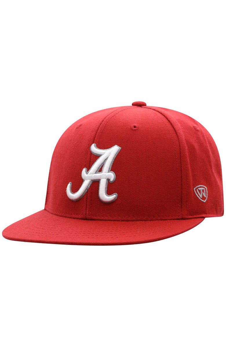 TOP OF THE WORLD Men's Top of the World Crimson Alabama Crimson Tide Team Color Fitted Hat, Main, color,
