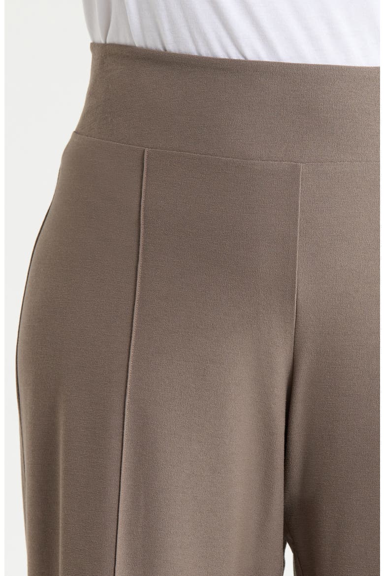 High Waist Wide Leg Seamed Pants, Alternate, color, COBBLESTONE