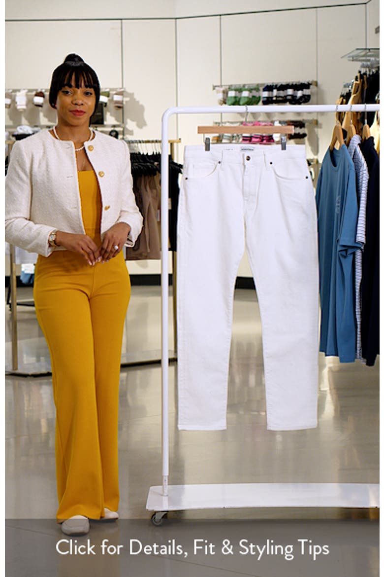 Slim Straight Leg Stretch Cotton Jeans video