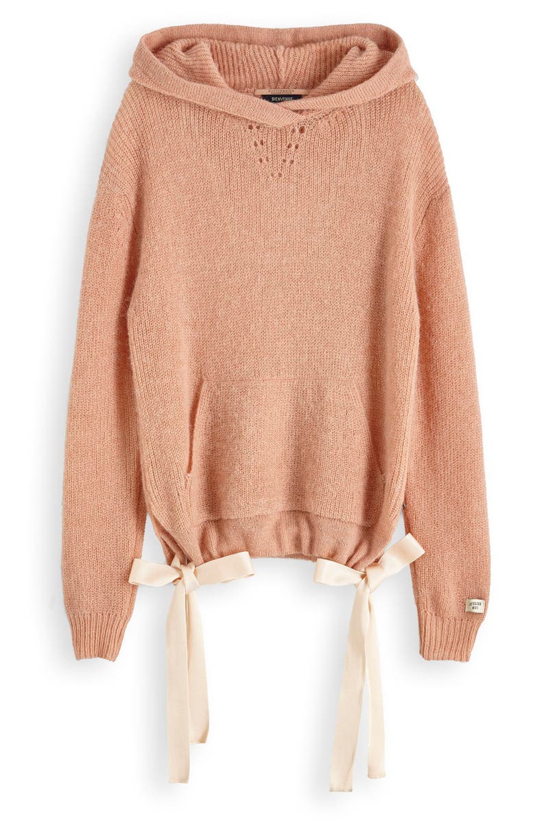 Scotch & Soda Knit Hooded Sweatshirt, Alternate, color, 