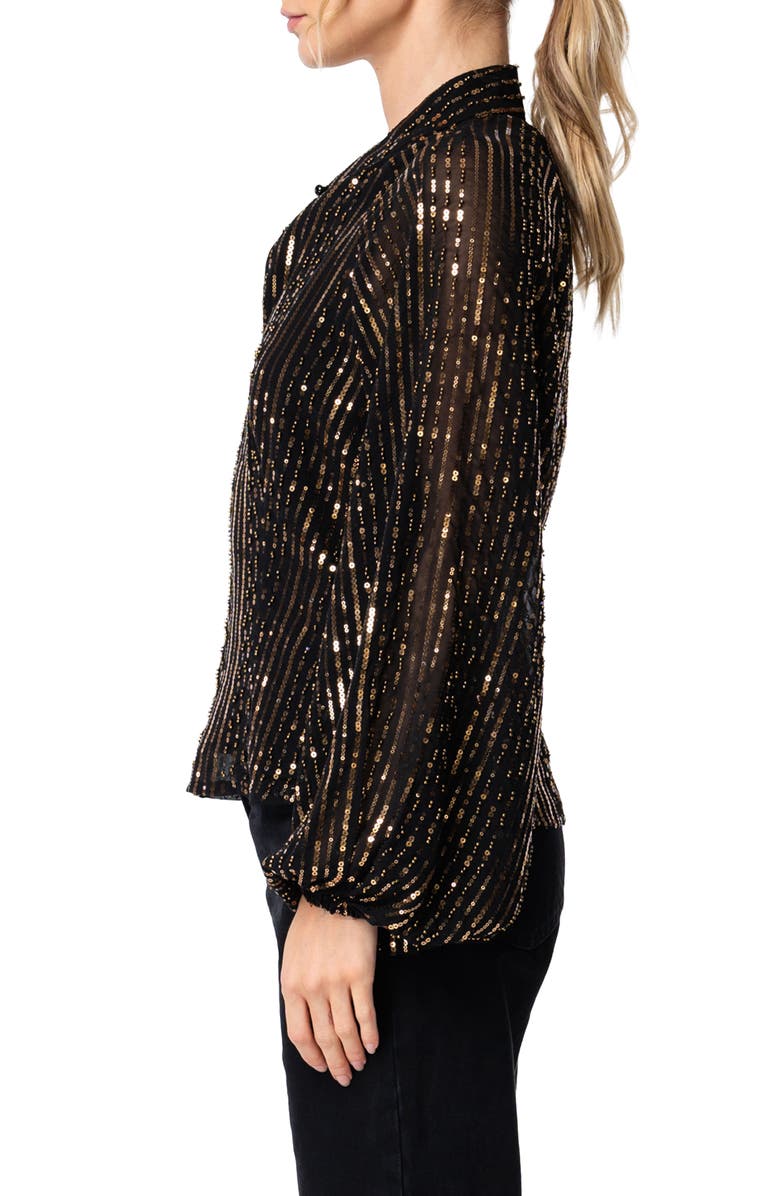 CIEBON Susanna Sequin Top, Alternate, color, Black