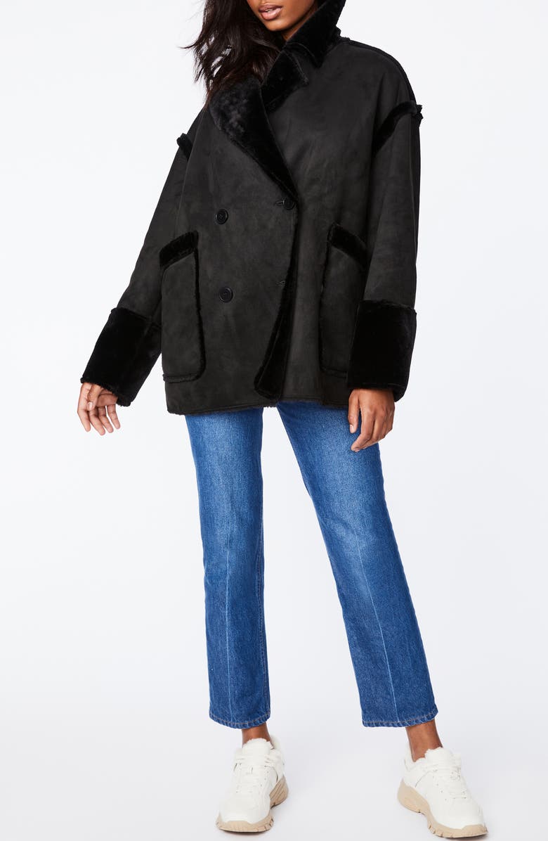 Bernardo NY Faux Shearling Jacket, Alternate, color,